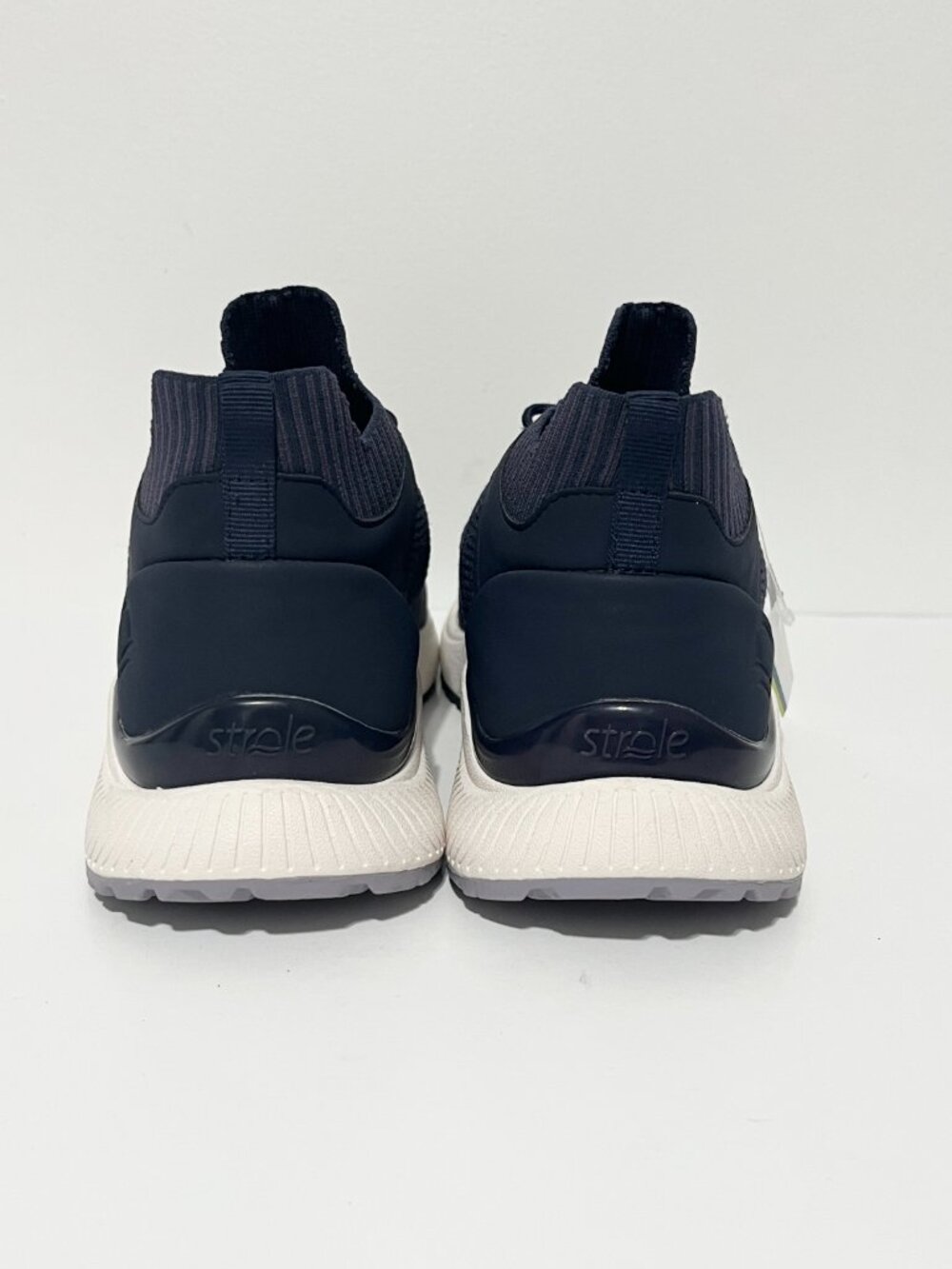 Strole Womens Mirage Athletic Sneakers 7.5 Walking Running Navy Blue Comfort - Picture 5 of 11